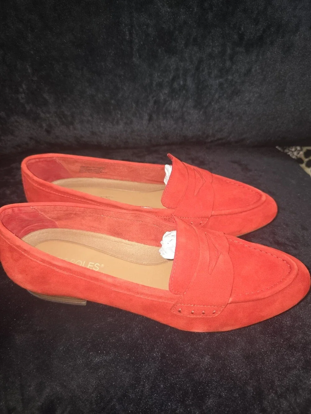 Aerosoles Red Suede Penny Loafers - Women’s Size 8